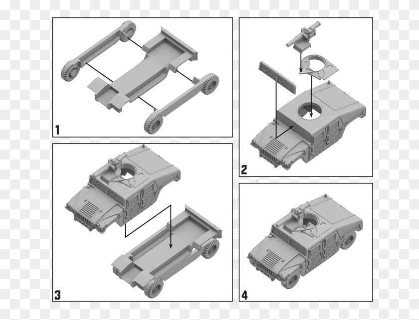 675x582 Humvee Tow Tank Expansion Churchill Tank, Machine, Toy, Vise HD PNG Download