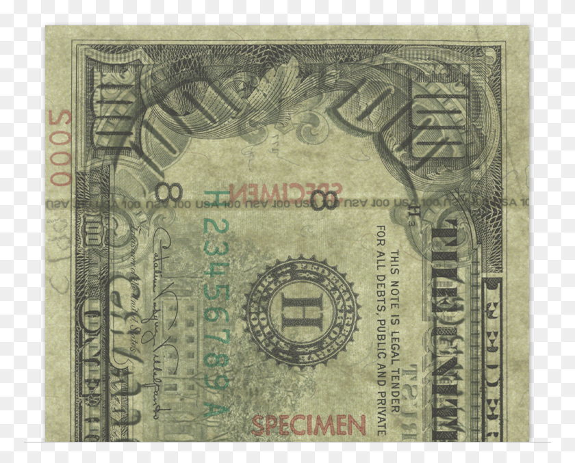 771x617 Hundred Dollar Bill 1990 Series 100 Dollar Bill Real Or Fake, Money, Dollar, Passport HD PNG Download