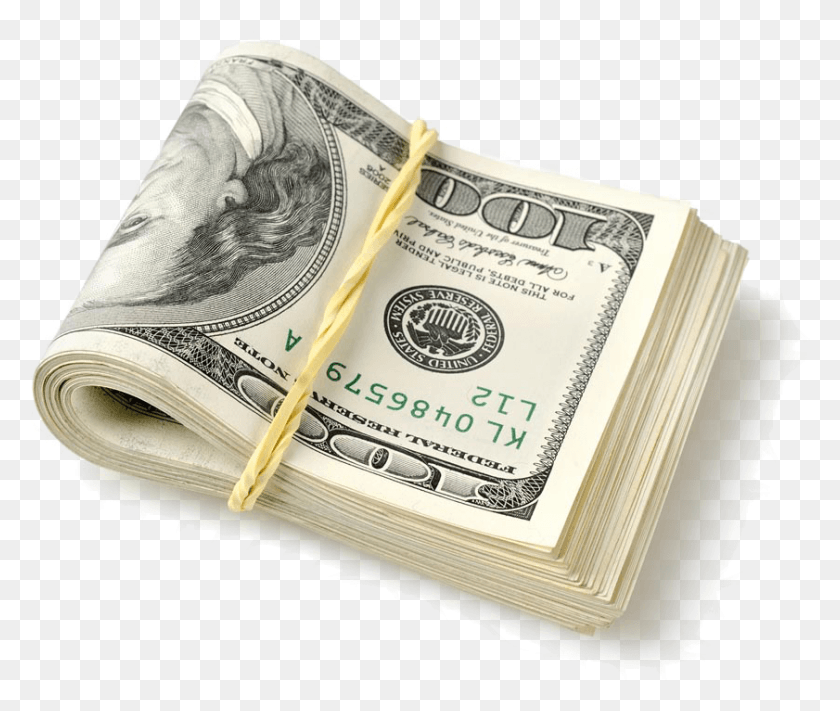 841x702 Hundred Dollar Bills Transparent Clipart Free Bundle Of Money, Shoe, Footwear, Clothing HD PNG Download
