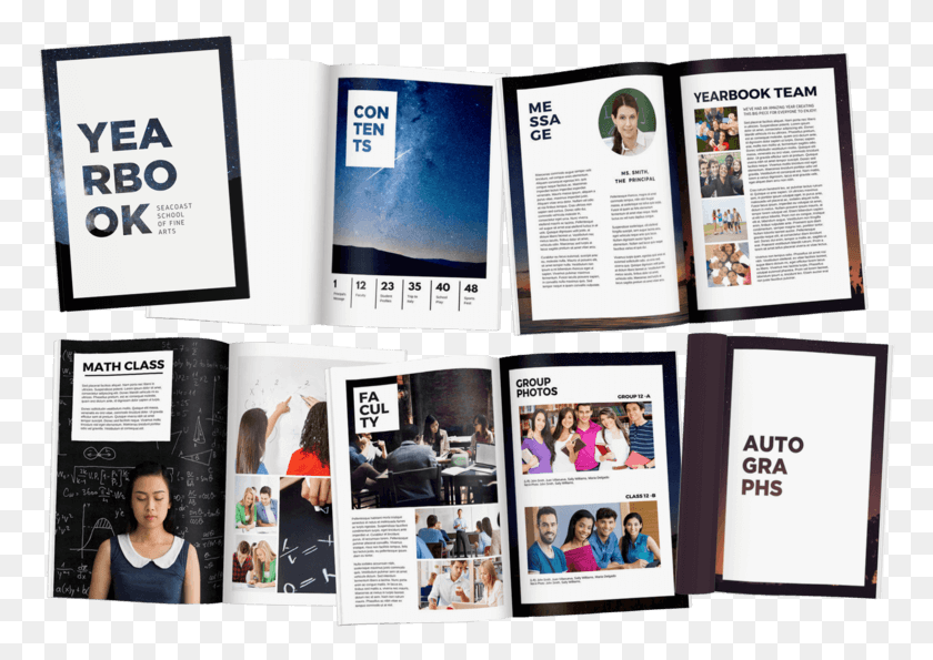 772x535 Hundreds Of Free Yearbook Templates 100 Customisable Yearbook Templates, Person, Human, Poster HD PNG Download