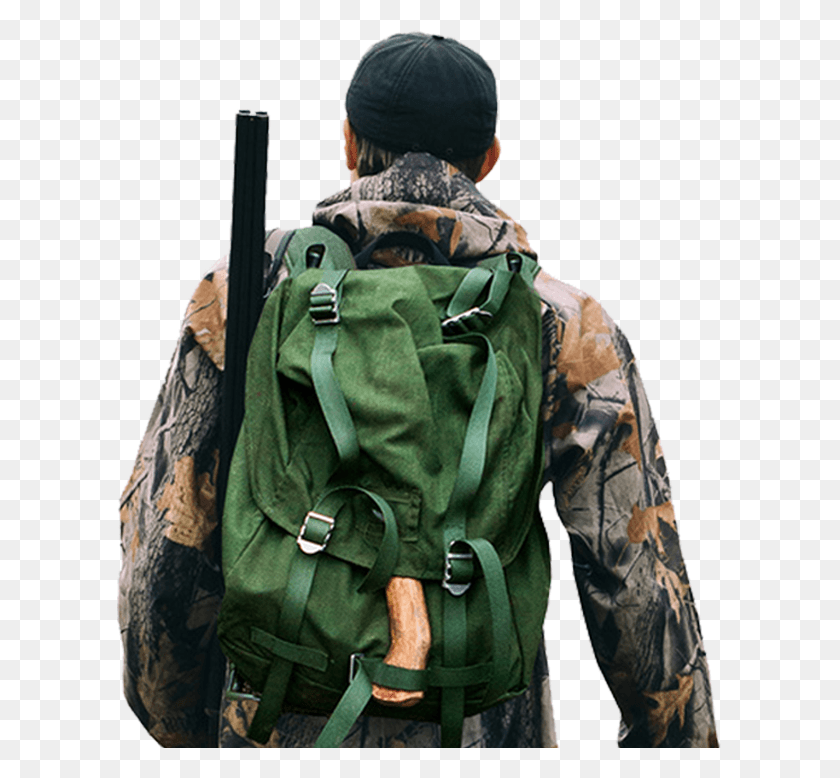 606x718 Hunter Army Backpack Back View, Bag, Person, Human HD PNG Download