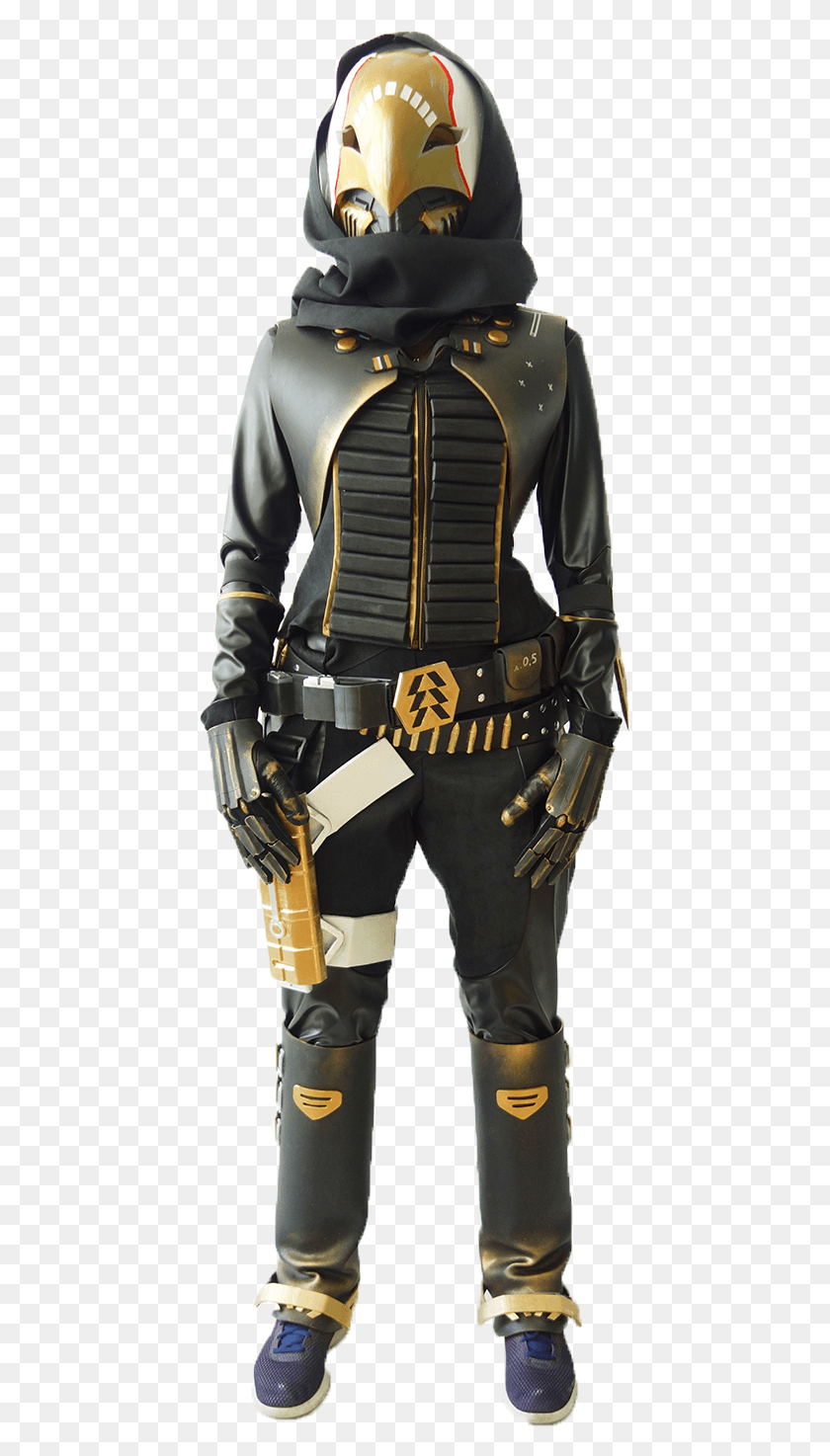 438x1414 Hunter Costume Destiny 2 Hunter Pants Cosplay, Person, Human, Military Uniform HD PNG Download