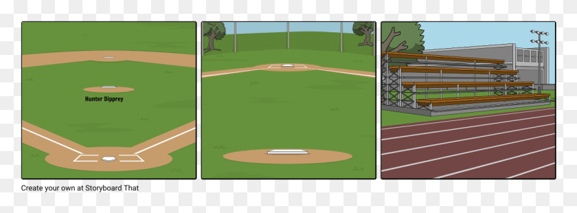 1145x368 Hunters Baseball Field Baseball Field, Building, Arena, Baseball HD PNG Download
