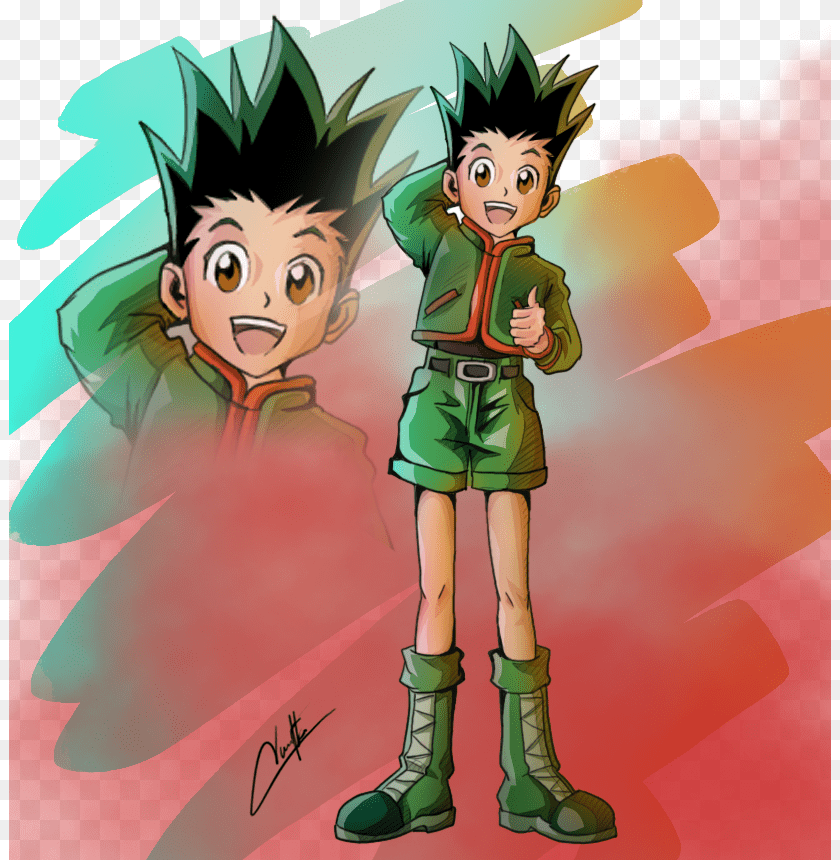 Hunterxhunterv Gon Freecs Cartoon, Publication, Book, Comics, Boy Transparent PNG