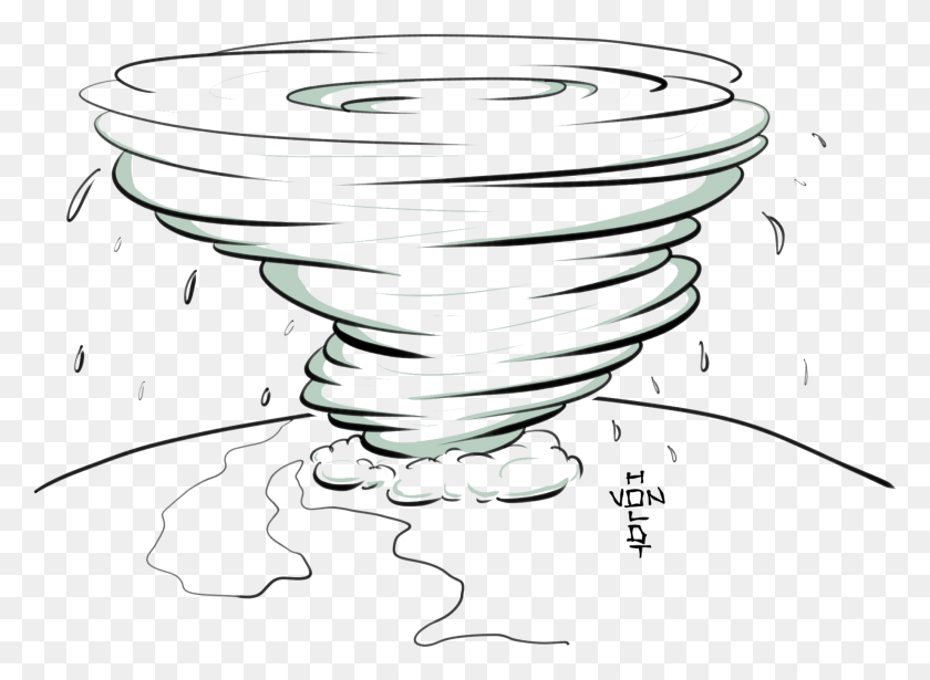 1841x1312 Hurricane Drawings Of A Hurricane, Spiral, Coil, Mixer HD PNG Download