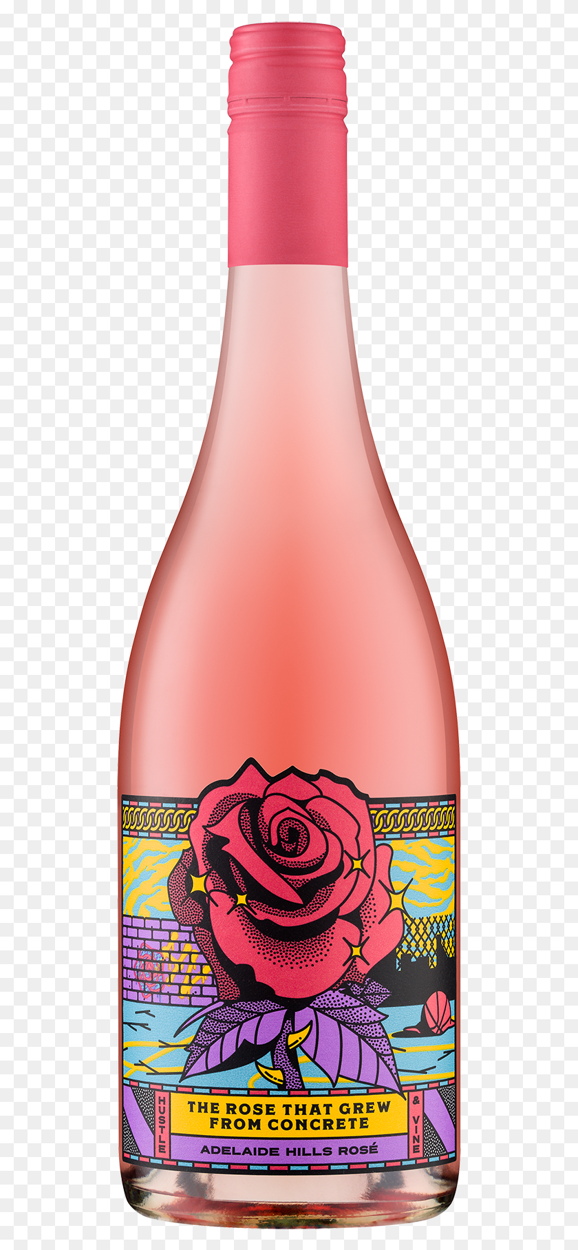 501x1755 Descargar Png Hustleandvine Rose Hustle And Vine Rose, Botella, Bebida, Bebida Hd Png