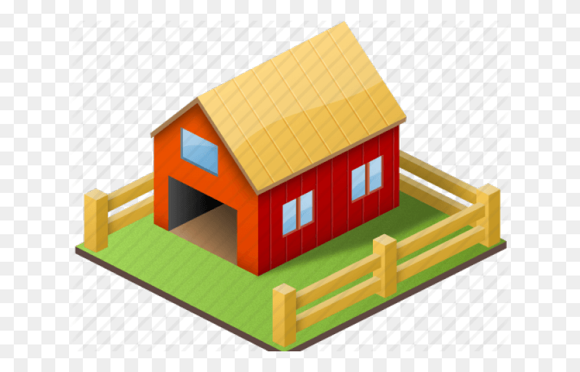 640x480 Hut Clipart Village School Farm House, Toy, Nature, Outdoors HD PNG Download