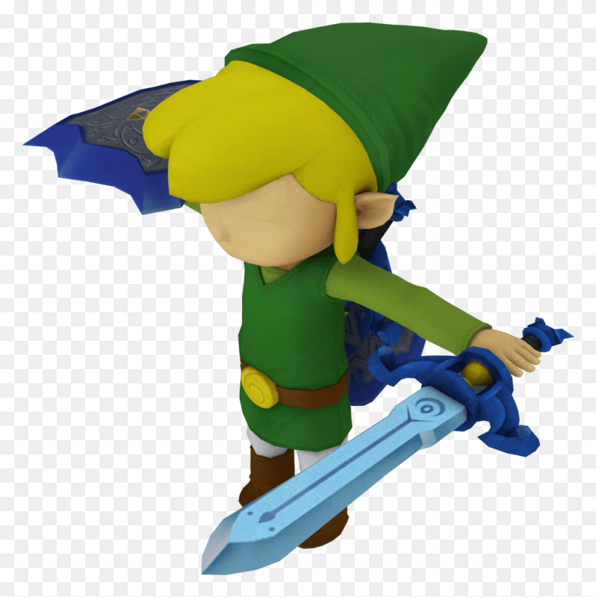 968x970 Hw Toon Link Thanks To Dsx8 Cartoon, Toy, Figurine, Elf HD PNG Download