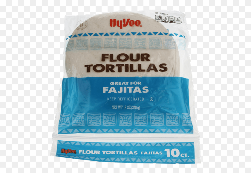 507x518 Hy Vee Flour Tortillas Great For Fajitas 10ct Packaging And Labeling, Powder, Food, Plant HD PNG Download