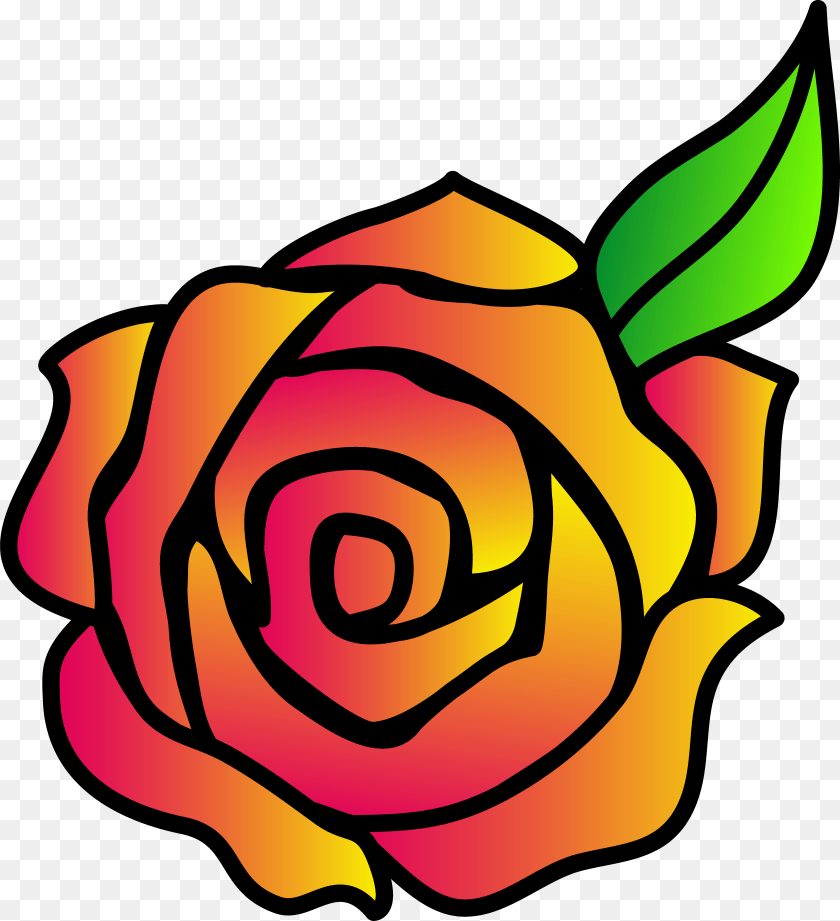 4042x4434 Hybrid Clipart Color Pictures Of Roses To Draw, Flower, Plant, Rose, Art Sticker PNG