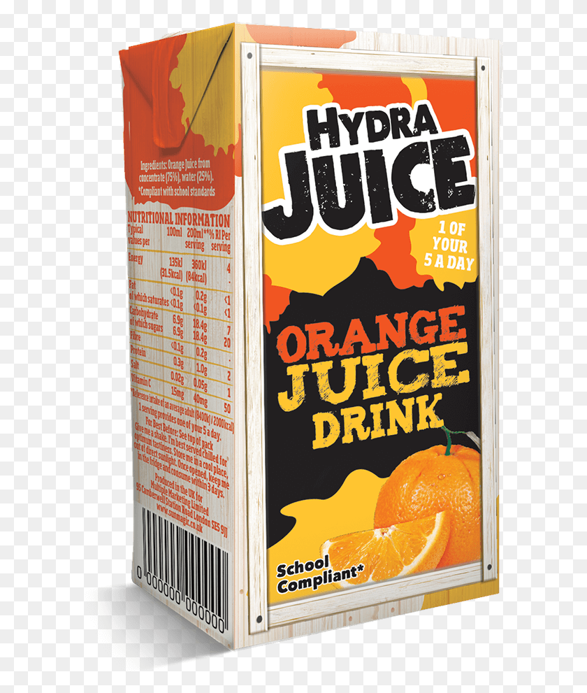 601x931 Hydra Juice 75 Orange Juice Drink, Beverage, Plant, Orange HD PNG Download