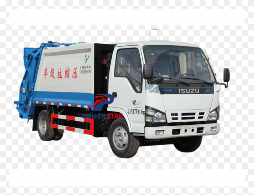 796x597 Hydraulic Pressed Garbage Truck Isuzu Brand Compactor Isuzu Forward, Vehicle, Transportation, Wheel HD PNG Download