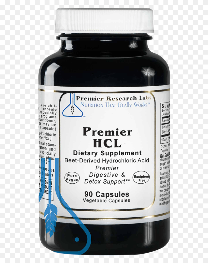 536x1000 Hydrochloric Acid Supplement 90 Capsules Premier Research Labs Probiotic, Syrup, Seasoning, Food HD PNG Download