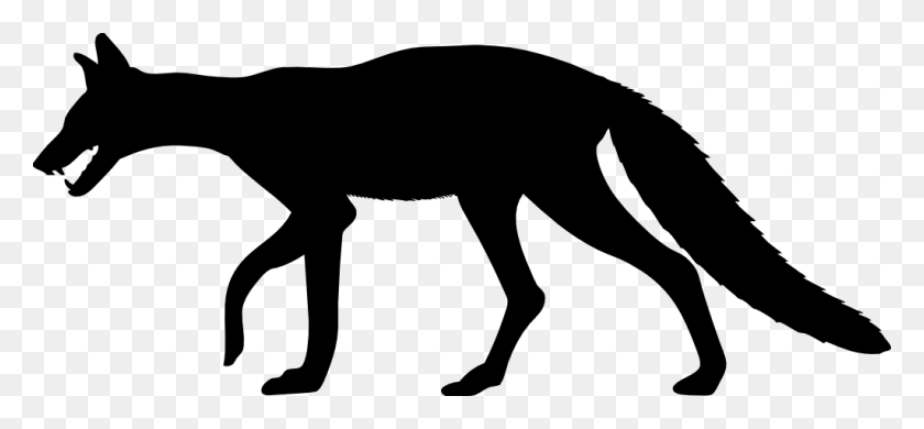 1024x434 Hyena Silhouette, Gray, World Of Warcraft HD PNG Download
