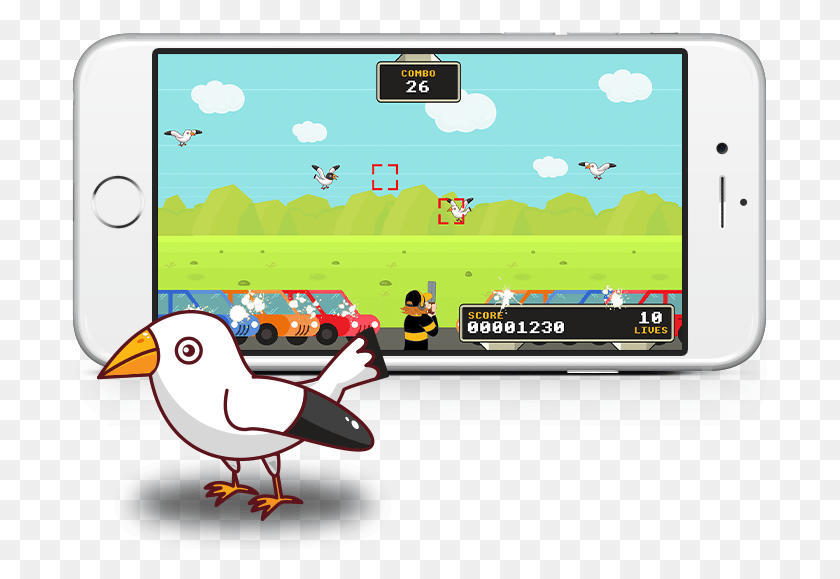 702x519 Hyper Seagull Skeet Shooting Smartphone, Bird, Animal, Car Descargar Hd Png