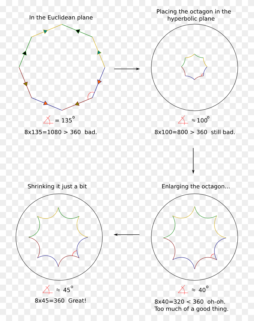 735x1000 Hyperbolic Octagon Hyperbolic Torus, Diagram, Plot, Pattern HD PNG Download