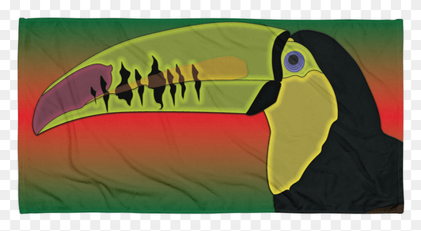883x456 Hypno Toucan Beach Towel Rainforest Edition Toucan, Beak, Bird, Animal HD PNG Download