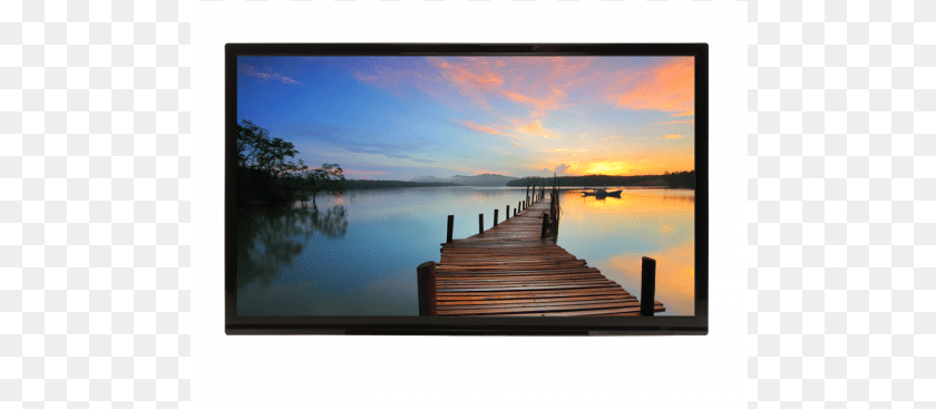 Hyundai Fln 40t211 Smart Television, Boardwalk, Water, Port, Pier PNG