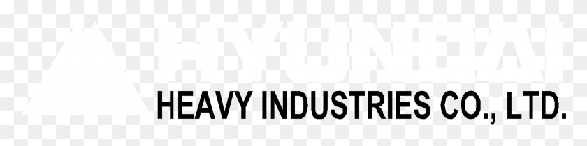 2268x437 Логотип Hyundai Heavy Industries Черно-Белая Параллель, Слово, Текст, Этикетка Hd Png Скачать