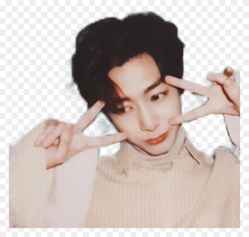1023x969 Hyungwon Hyungwon Sticker, Finger, Person, Human HD PNG Download