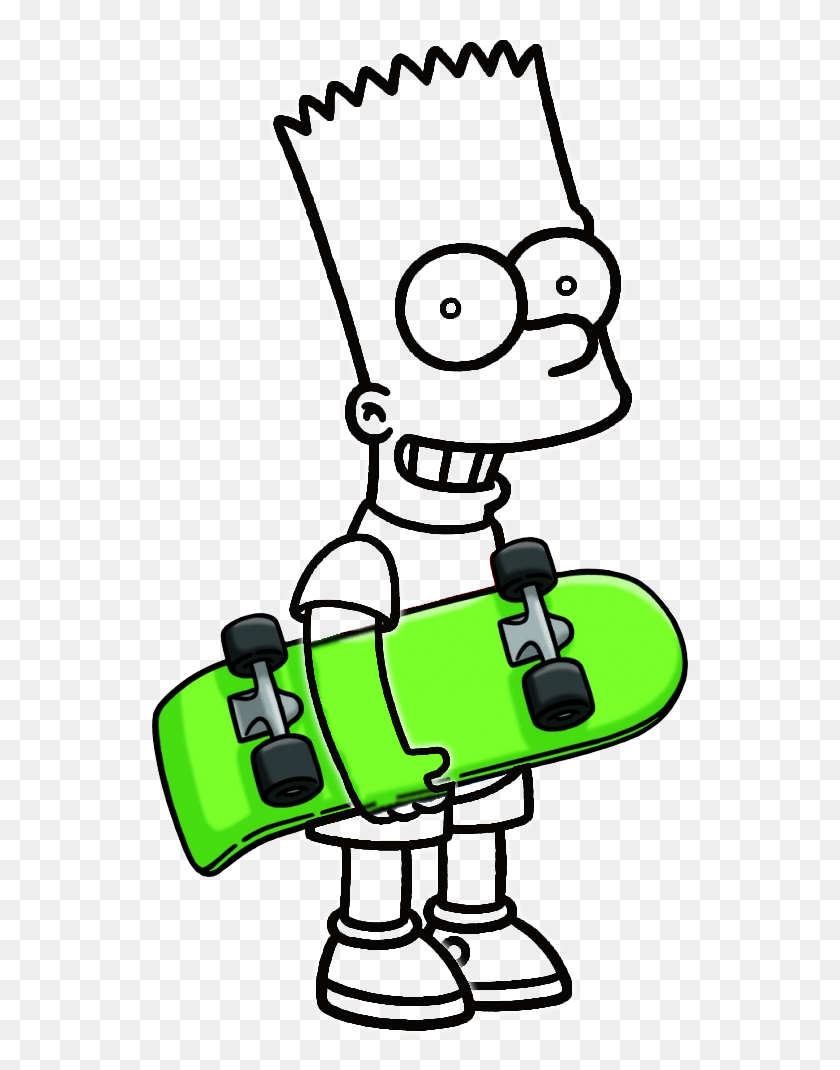 539x1010 I Also Added A Small Blur Background And A Small Glow Bart Simpson Invisible, Harness, Robot HD PNG Download