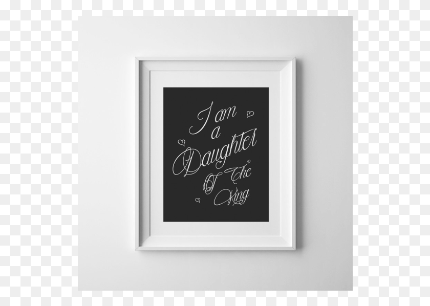 538x538 I Am A Daughter Of The King Print Nursery Bible Verse Calligraphy, Text, Handwriting HD PNG Download