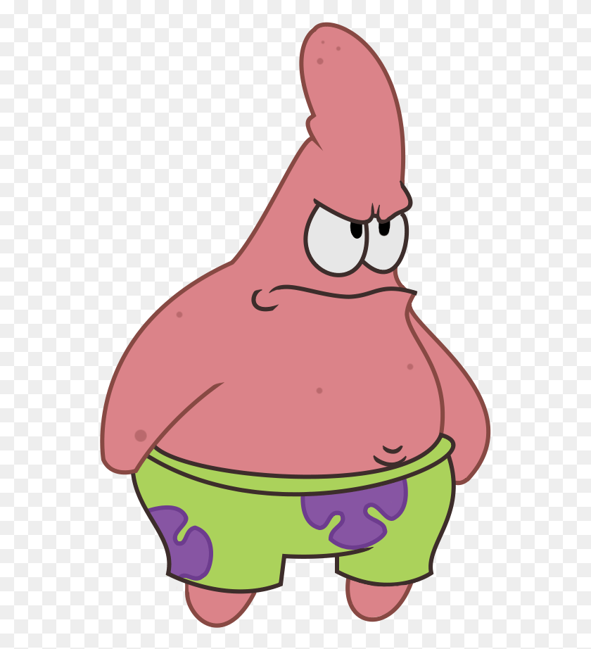 557x862 I Am Angry So I Made An Angry Patrick Patrick Star Meme, Label, Text, Animal HD PNG Download