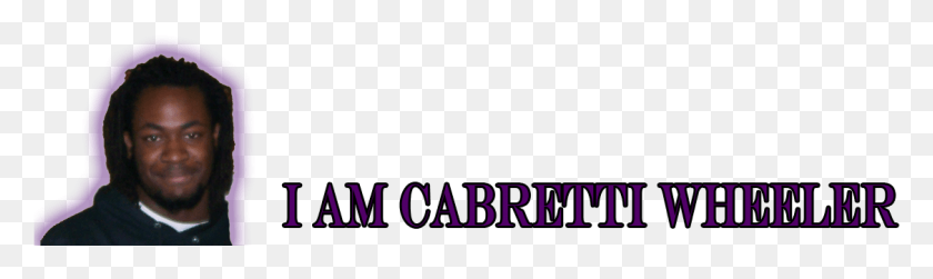 1125x276 I Am Cabretti Wheeler Lilac, Person, Human, Text HD PNG Download