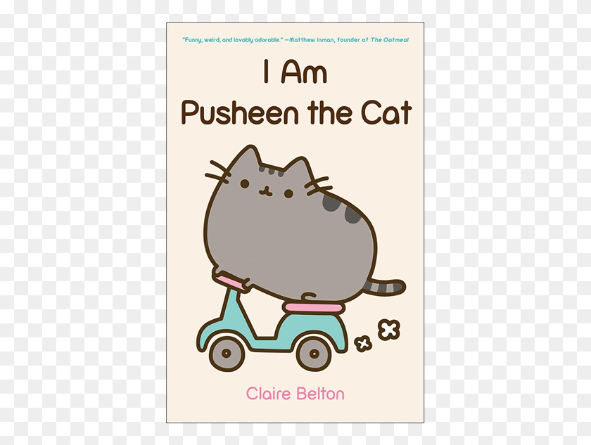 369x573 I Am Pusheen Artbook Am Pusheen The Cat Pages, Lawn Mower, Tool, Animal HD PNG Download