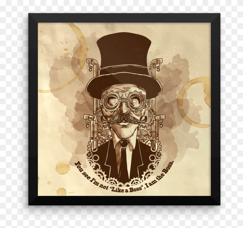 727x727 I Am The Boss Steampunk Man Art, Hat, Clothing, Apparel HD PNG Download