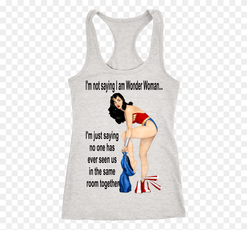 425x723 I Am Wonder Woman 1 Tank Top Beauty In Beast Mode, Clothing, Apparel, Person HD PNG Download