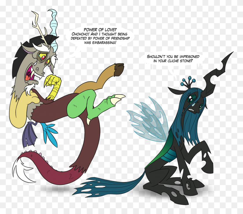 1151x1004 I Believe Chrysalis Is The Most Evil Simply Because My Little Pony Discord Pony, Book, Animal, Poster HD PNG Download