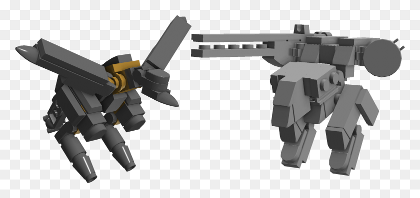 2287x989 I Built Tiny Versions Of Rex And Ray Out Of Lego Assault Rifle, Toy, Weapon, Weaponry HD PNG Download