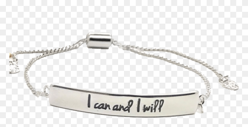 933x443 I Can And I Will Adjustable Necklace Silver Bracelet, Accessories, Accessory, Jewelry HD PNG Download