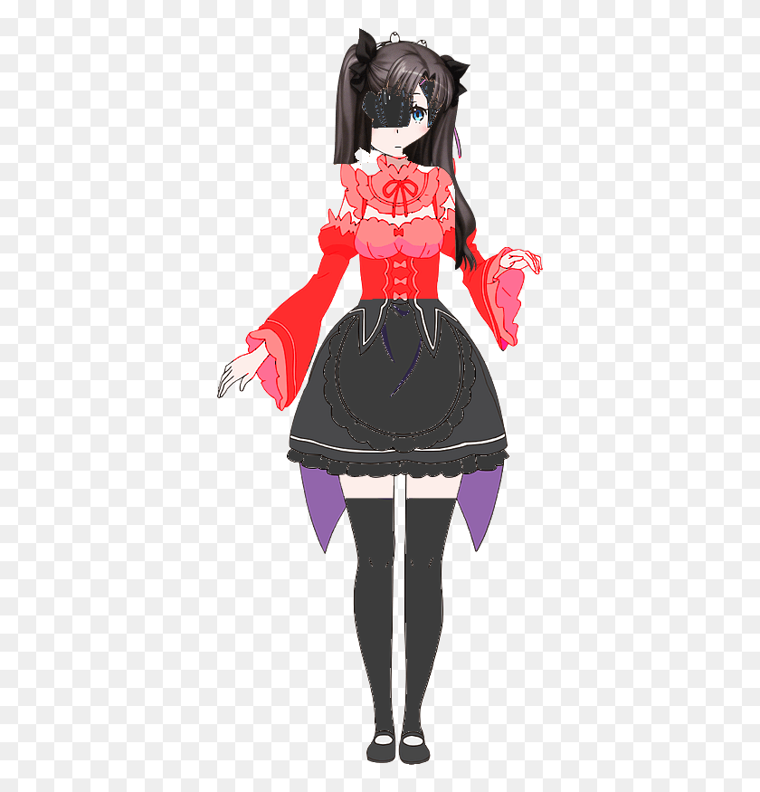 361x815 I Can See It Re Zero Rem Transparent, Clothing, Apparel, Person HD PNG Download
