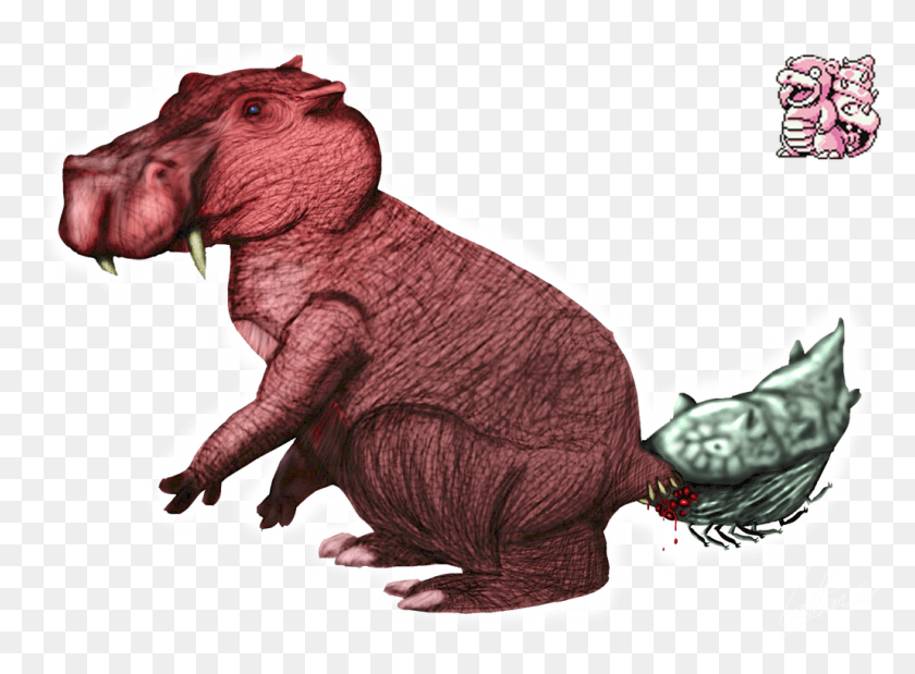 1028x737 I Can39t Believe I Forgot To Post These Here Prepare Realistic Slowbro, Dinosaur, Reptile, Animal HD PNG Download
