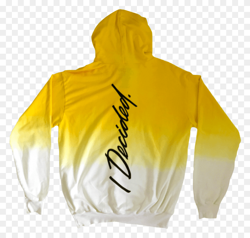 995x942 I Decided Dip Dye Yellow Hoo Big Sean Hoodie, Clothing, Apparel, Sweatshirt HD PNG Download