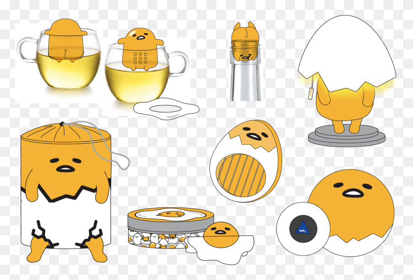 1841x1208 I Designed This Collection Of Gudetama Items For Specialty Cartoon, Antelope, Wildlife, Mammal HD PNG Download