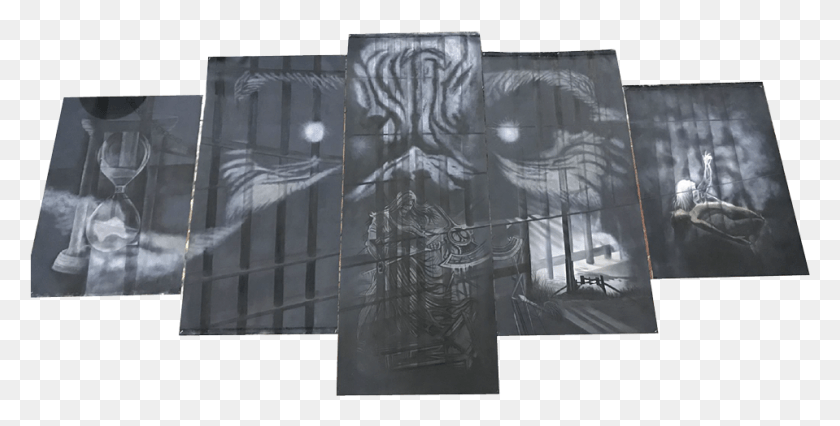 959x451 I Did An Oil Painting Based On An Iron Maiden Song Book Cover, Home Decor HD PNG Download