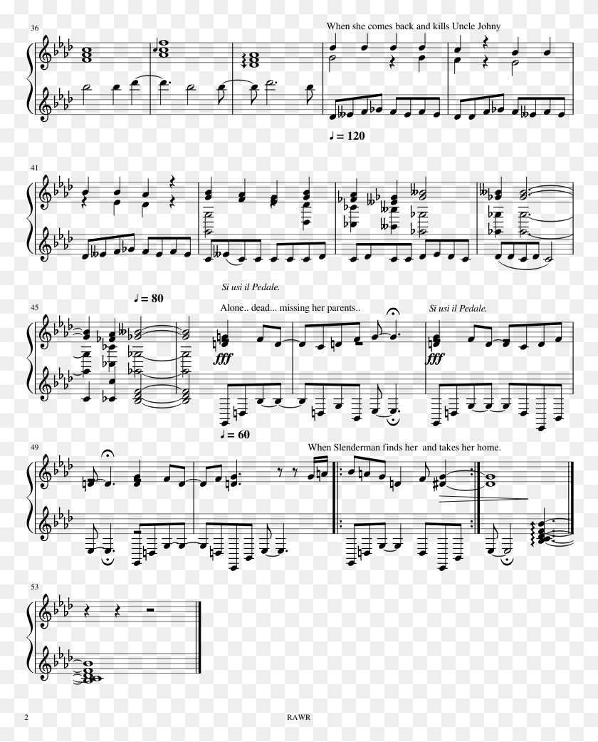 773x981 I Dont Know Yet Sheet Music Composed By It Me 2 Of Sheet Music, Gray, World Of Warcraft HD PNG Download