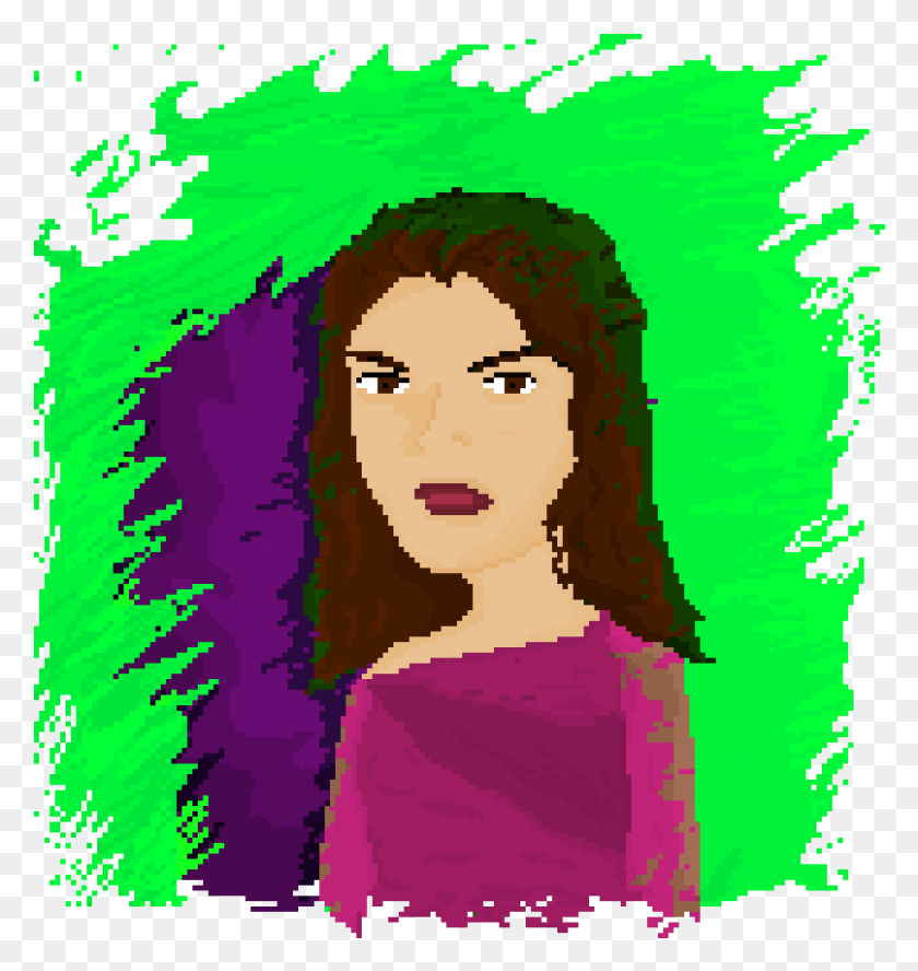806x856 Descargar Png Dibujé A Lorde Pixel Art Inspirado En La Luz Verde Ilustración, Cartel, Publicidad Hd Png