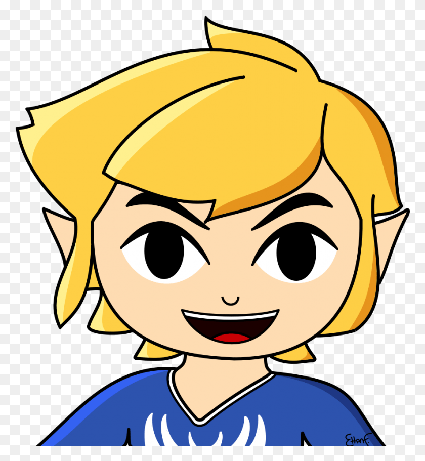 885x966 I Drew Toon Link Cartoon, Clothing, Apparel, Label HD PNG Download