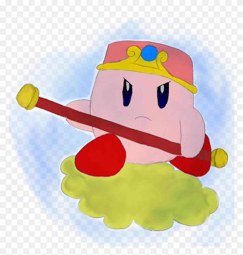 1175x1241 I Drew Ultra Instinct Stick Kirby Riding On Kinto Un Kirby Ultra Instinct, Outdoors, Nature HD PNG Download