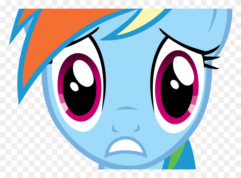 4172x3001 I Dunno So Have A Rainbow Dash By Dasduriel Mlp Scared Rainbow Dash, Head, Graphics HD PNG Download
