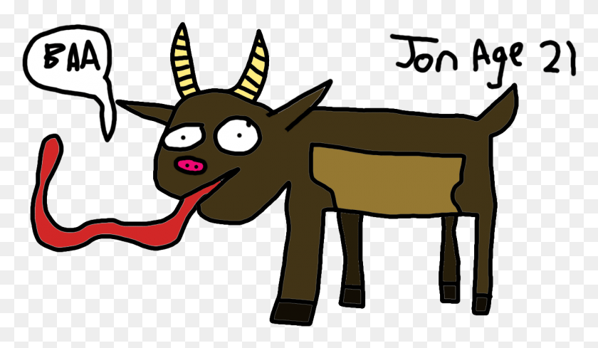 1235x680 I Followed A Professional Tutorial To Draw My Goat Bad Drawing Of A Goat, Table, Furniture, Animal HD PNG Download