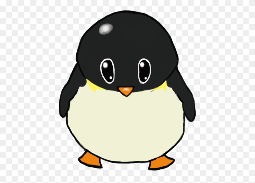 455x543 I Gave Her Different Coloring Very Much Like In Real Adlie Penguin, Bird, Animal, King Penguin HD PNG Download