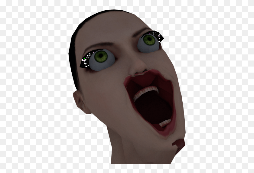 390x512 I Got A Little Too Excited With Her Facial Rig Derp Tongue, Performer, Person, Human HD PNG Download