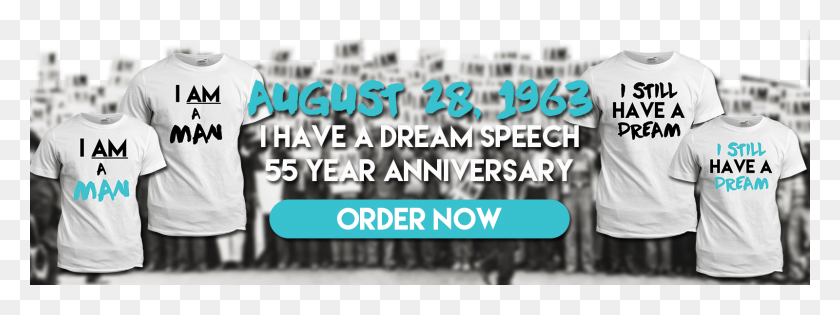1600x525 I Have A Dream Online Advertising, Person, Human, Text HD PNG Download