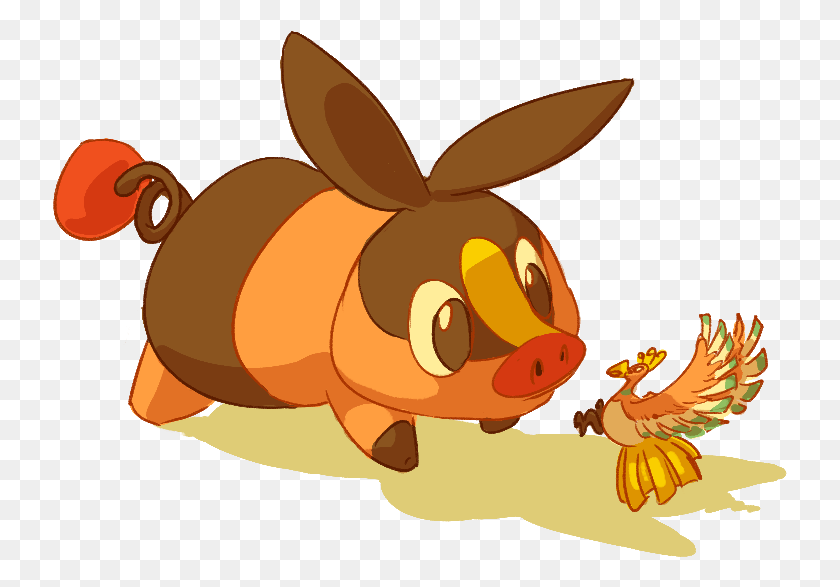 735x527 I Have A Tepig Plushie And The Tiny Ho Oh Figure From Cartoon, Animal, Insect, Invertebrate HD PNG Download