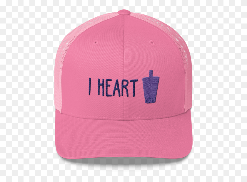 479x560 I Heart Boba Tea Trucker Hat, Одежда, Одежда, Бейсболка Png Скачать